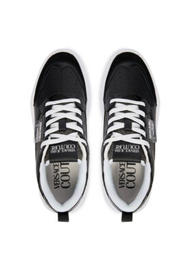 Versace Jeans Couture Sneakersy 80VA3SC2 ZPB70 Czarny. Kolor: czarny. Materiał: mesh