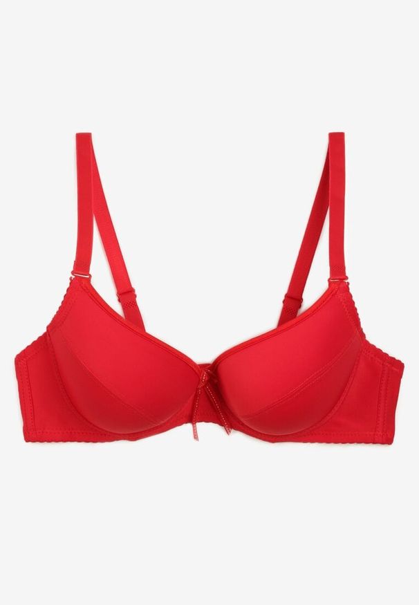 Renee - Czerwony Biustonosz z Odpinanymi Ramiączkami Full Cup Aristea. Kolor: czerwony. Rodzaj stanika: odpinane ramiączka
