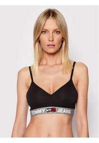 Tommy Jeans Biustonosz braletka Lift UW0UW02719 Czarny. Kolor: czarny. Materiał: bawełna