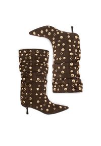 Eva Minge Botki EO-TESS-2117-05 Brązowy. Kolor: brązowy. Materiał: skóra, zamsz #3