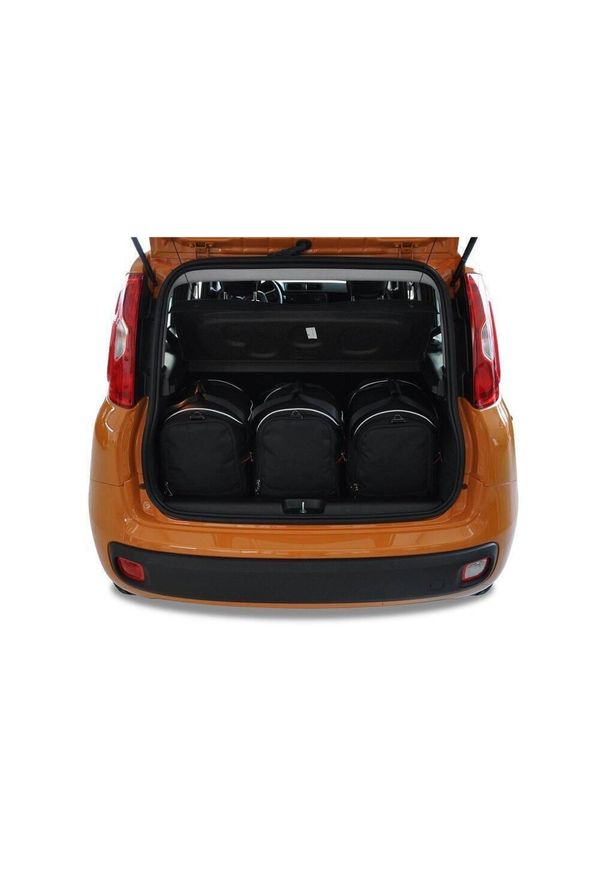 KJUST - Torby Do Bagażnika Fiat Panda 2012+ 3Szt Kjust. Kolor: czarny. Styl: sportowy
