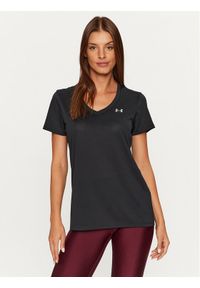 Under Armour T-Shirt Tech Ssv - Solid 1255839 Czarny Loose Fit. Kolor: czarny. Materiał: syntetyk