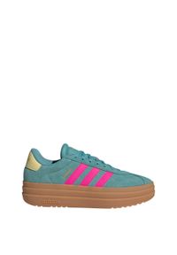 Adidas - Buty VL Court Bold. Kolor: pomarańczowy, żółty, niebieski, wielokolorowy. Obcas: na platformie