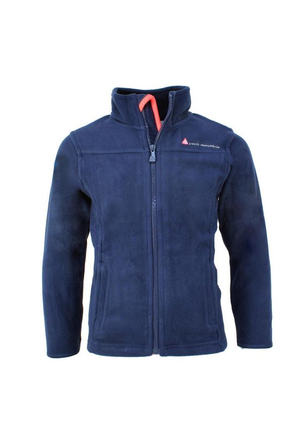 PEAK MOUNTAIN - Kurtka polarowa dla dziewczynki Peak Mountain Gacesare. Kolor: niebieski. Materiał: polar. Sezon: zima. Sport: narciarstwo