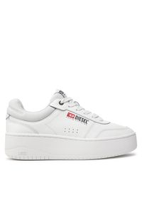 Diesel Sneakersy S-Athene-Retro Y03405P6952 Biały. Kolor: biały. Materiał: skóra