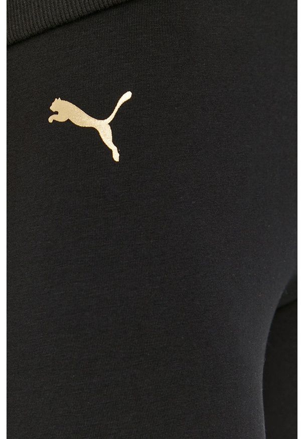 Puma - Legginsy. Stan: podwyższony. Kolor: czarny. Materiał: dzianina