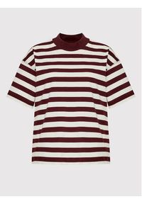 Marc O'Polo T-Shirt 207 2029 51567 Bordowy Relaxed Fit. Typ kołnierza: polo. Kolor: czerwony. Materiał: bawełna #3
