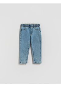 Reserved - Bawełniane jegginsy - niebieski. Kolor: niebieski. Materiał: bawełna #1
