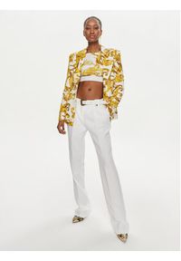 Versace Jeans Couture Marynarka 76HAQ702 Biały Slim Fit. Kolor: biały. Materiał: syntetyk #4