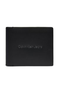 Calvin Klein Jeans Duży Portfel Męski Logo Print Bifold Id K50K512063 Czarny. Kolor: czarny. Materiał: skóra. Wzór: nadruk #1