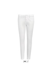 SOL'S - Spodnie damskie Sol's Jules. Kolor: biały. Długość: długie #1