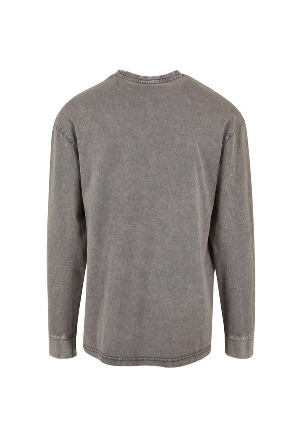 Urban Classics - Męska Bluzka Z Długim Rękawem Acid Wash Heavyweight Boxy. Kolor: szary. Długość rękawa: długi rękaw. Długość: długie. Sport: turystyka piesza