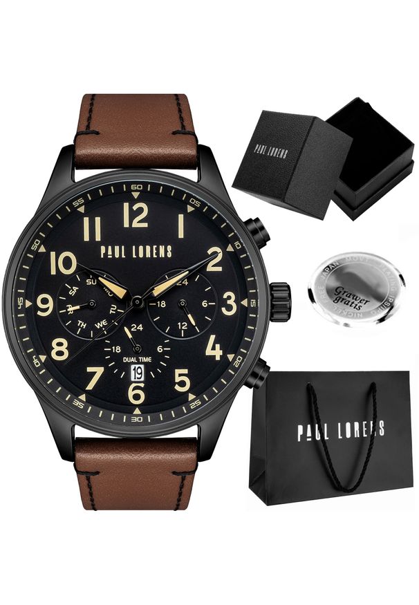 Zegarek męski Paul Lorens - BAYAS-PROF Z GRAWEREM