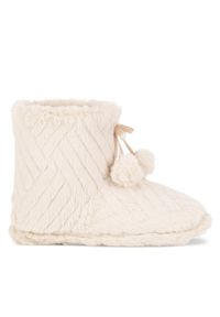 Home & Relax Kapcie WFA3241-1 Beżowy. Kolor: beżowy. Materiał: materiał #1