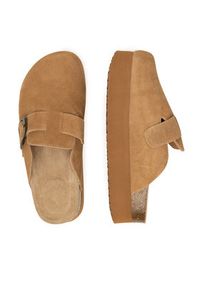 Badura Klapki TS6207-01 Brązowy. Kolor: brązowy. Materiał: zamsz, skóra #5