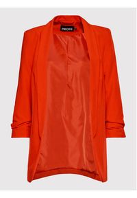 Pieces Marynarka Boss 17090996 Czerwony Regular Fit. Kolor: czerwony. Materiał: syntetyk #4