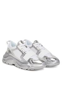 Versace Jeans Couture Sneakersy 78YA3SC4 Srebrny. Kolor: srebrny. Materiał: skóra #3