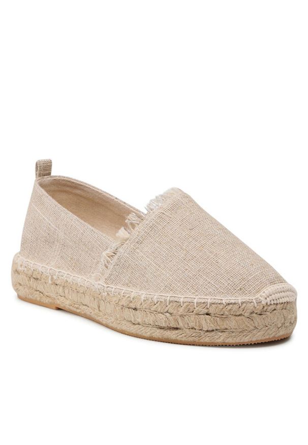 Jenny Fairy Espadryle H050721-XX Beżowy. Kolor: beżowy. Materiał: materiał