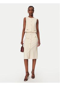Rinascimento Spódnica ołówkowa CFC0128271003 Beżowy Slim Fit. Kolor: beżowy. Materiał: syntetyk #3