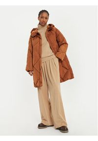 Weekend Max Mara Płaszcz zimowy Guelfo 2425496092 Brązowy Regular Fit. Kolor: brązowy. Materiał: syntetyk. Sezon: zima #6