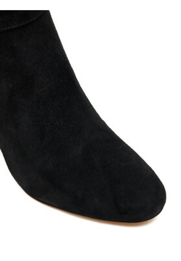 Lauren Ralph Lauren - LAUREN RALPH LAUREN Kozaki Kellie 802967843001 Czarny. Kolor: czarny. Materiał: zamsz, skóra