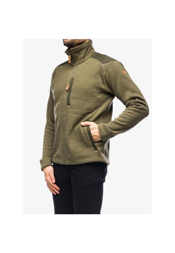 Fjällräven - Bluza turystyczna męska Fjallraven Buck Fleece. Kolor: zielony