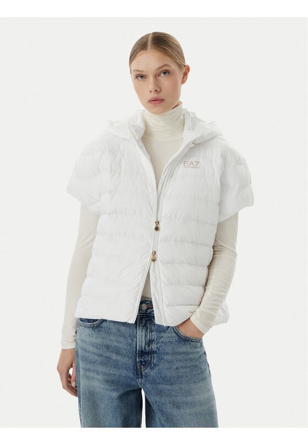 EA7 Emporio Armani Bezrękawnik 7W000477 AF12476 U0002 Biały Regular Fit. Kolor: biały. Materiał: syntetyk. Długość rękawa: bez rękawów