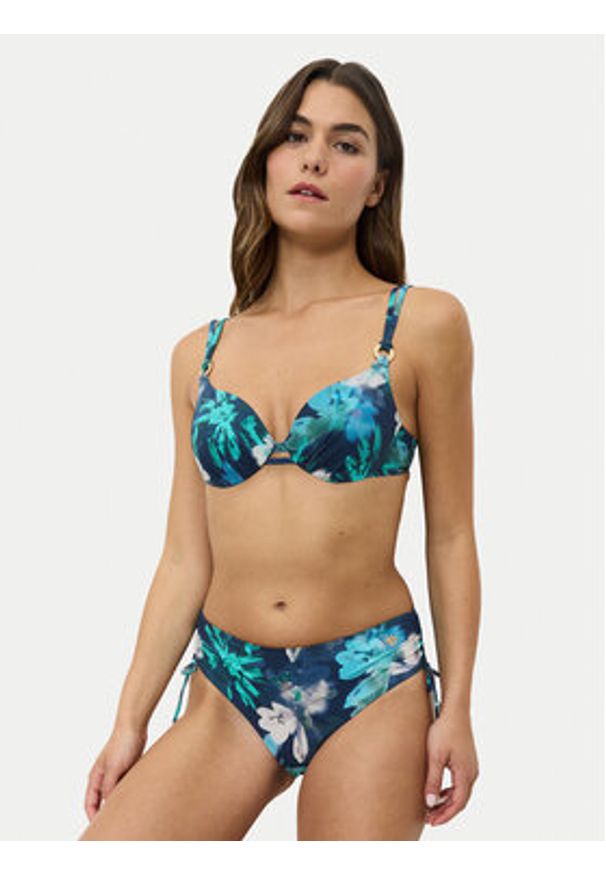 Triumph Dół od bikini Summer Fleur 10222314 Niebieski. Kolor: niebieski. Materiał: syntetyk