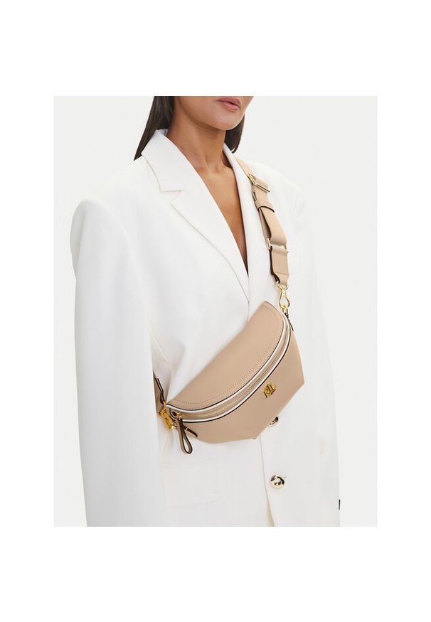 Lauren Ralph Lauren - Torebka LAUREN RALPH LAUREN. Kolor: beżowy