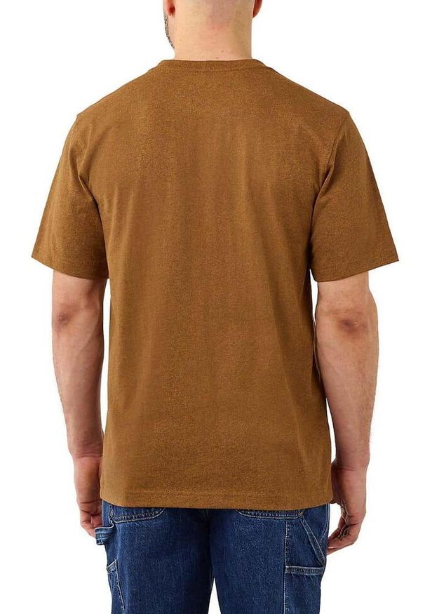 Koszulka sportowa męska T-shirt Carhartt Heavyweight Pocket K87. Kolor: brązowy