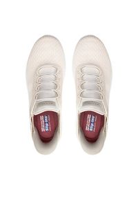 skechers - Skechers Sneakersy Bobs Squad Chaos-In Color 117504/OFWT Biały. Kolor: biały. Materiał: mesh, materiał