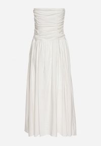 Born2be - Biała Sukienka z Bawełny Typu Bodycon Filarose. Okazja: na co dzień, na randkę, na imprezę. Kolor: biały. Materiał: bawełna. Typ sukienki: bodycon. Styl: klasyczny, casual, elegancki #7