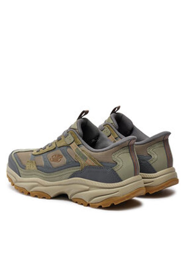 skechers - Skechers Trekkingi Slip-ins Vigor AT 237744/OLGY Brązowy. Kolor: brązowy. Materiał: skóra. Sport: turystyka piesza