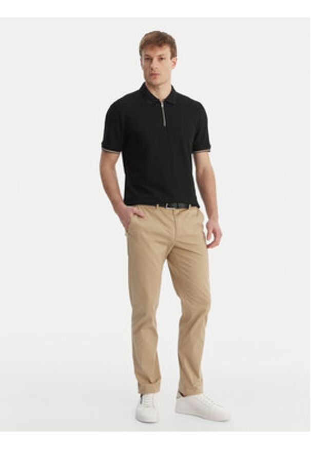 BOSS Polo C-Pei 04 50555108 Czarny Regular Fit. Typ kołnierza: polo. Kolor: czarny. Materiał: bawełna