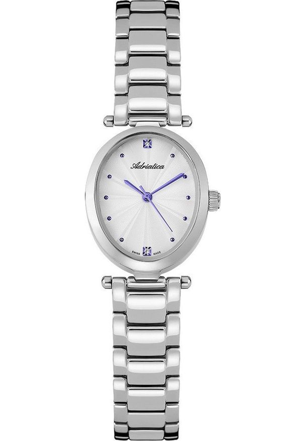 Zegarek Adriatica Zegarek damski Adriatica A3424.51B3Q srebrny. Kolor: srebrny