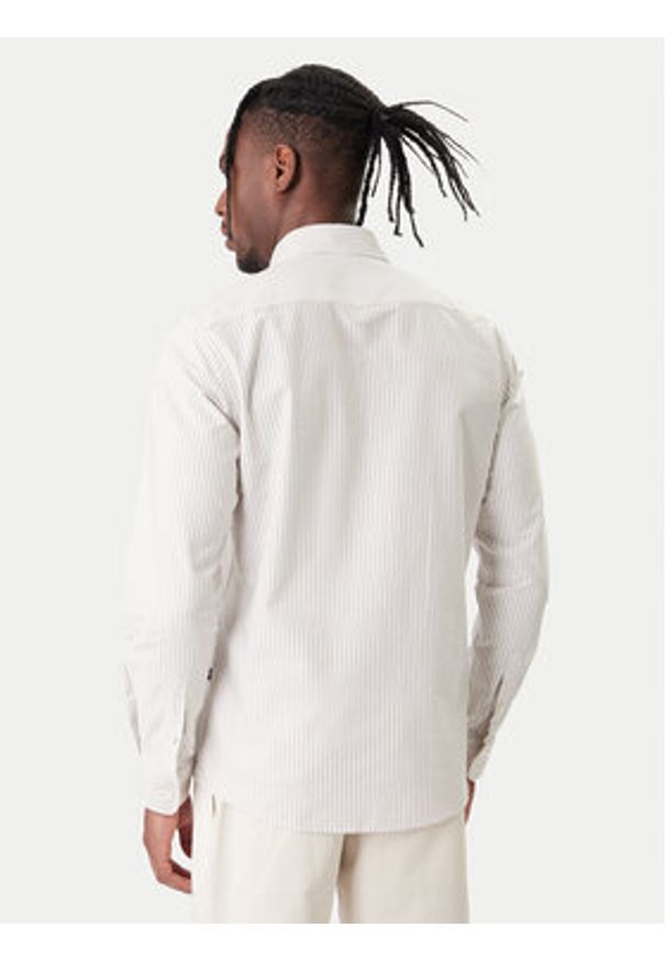 BOSS Koszula H-ROAN 50556069 Khaki Regular Fit. Kolor: brązowy. Materiał: bawełna