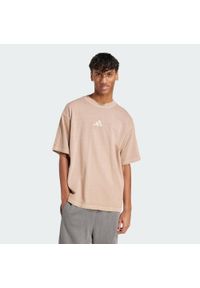 Adidas - Koszulka ALL SZN Washed. Kolor: beżowy. Materiał: bawełna