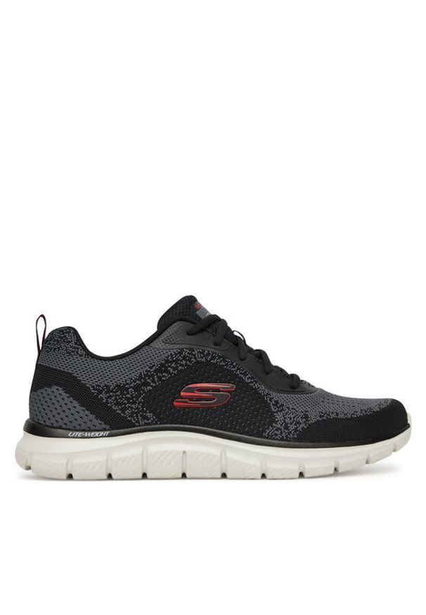 skechers - Skechers Sneakersy Track-Glendor 232699/BKRD Czarny. Kolor: czarny. Materiał: materiał