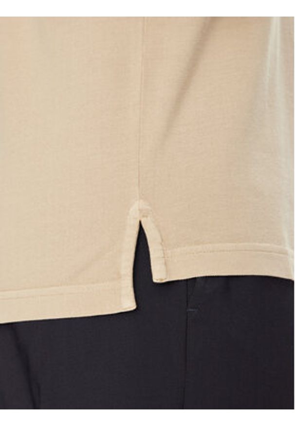 TOMMY HILFIGER - Tommy Hilfiger Polo MW0MW34757 Beżowy Regular Fit. Typ kołnierza: polo. Kolor: beżowy. Materiał: bawełna