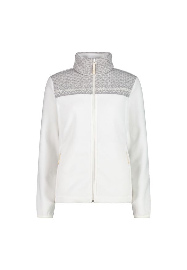 Bluza damska turystyczna CMP 34J0486. Kolor: szary, wielokolorowy, biały. Materiał: polar