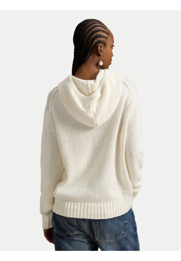 Polo Ralph Lauren Sweter 211A96253001 Écru Relaxed Fit. Typ kołnierza: polo. Kolor: kremowy. Materiał: bawełna