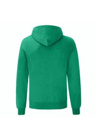 FRUIT OF THE LOOM - Męska Klasyczna Bluza Z Kapturem. Typ kołnierza: kaptur. Kolor: zielony
