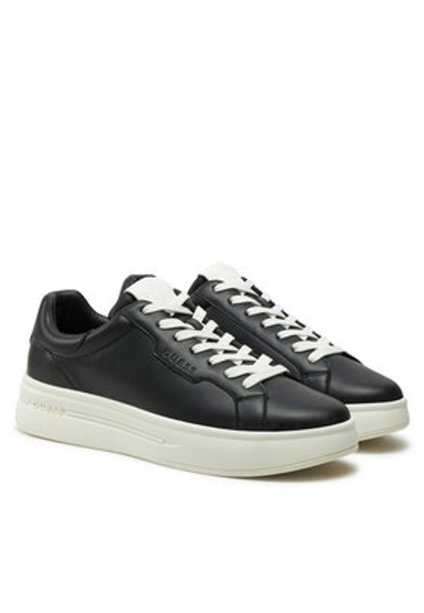 Guess Sneakersy Winno FMPWIN ELE12 Czarny. Kolor: czarny. Materiał: skóra
