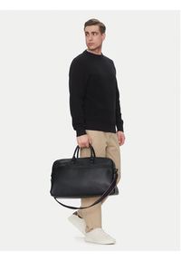TOMMY HILFIGER - Tommy Hilfiger Torba Th Corp Duffle AM0AM13353 Czarny. Kolor: czarny. Materiał: skóra #6