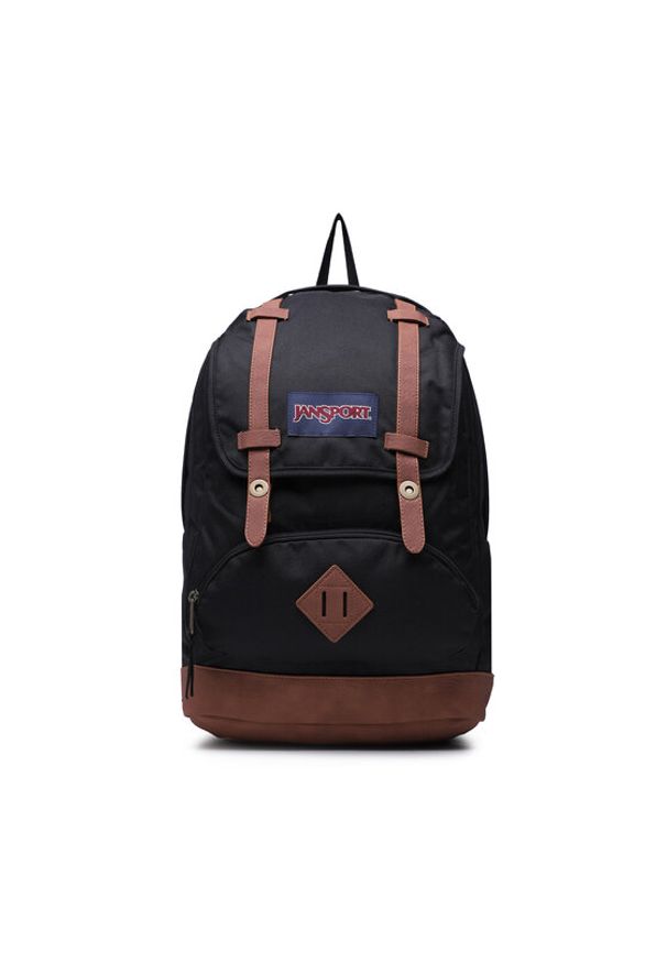 JanSport Plecak Cortlandt EK0A5BBWN55 Czarny. Kolor: czarny. Materiał: materiał. Styl: sportowy