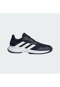 Buty do tenisa męskie Adidas CourtJam Control na każdą nawierzchnię. Materiał: kauczuk. Szerokość cholewki: normalna. Sport: tenis