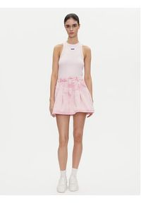 Hugo - HUGO Top Easy Tank_B 50508857 Różowy Slim Fit. Kolor: różowy. Materiał: bawełna #3