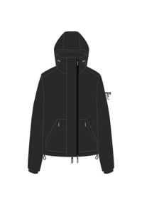 Damska wiatrówka Superdry. Kolor: czarny. Materiał: softshell. Sport: turystyka piesza #1