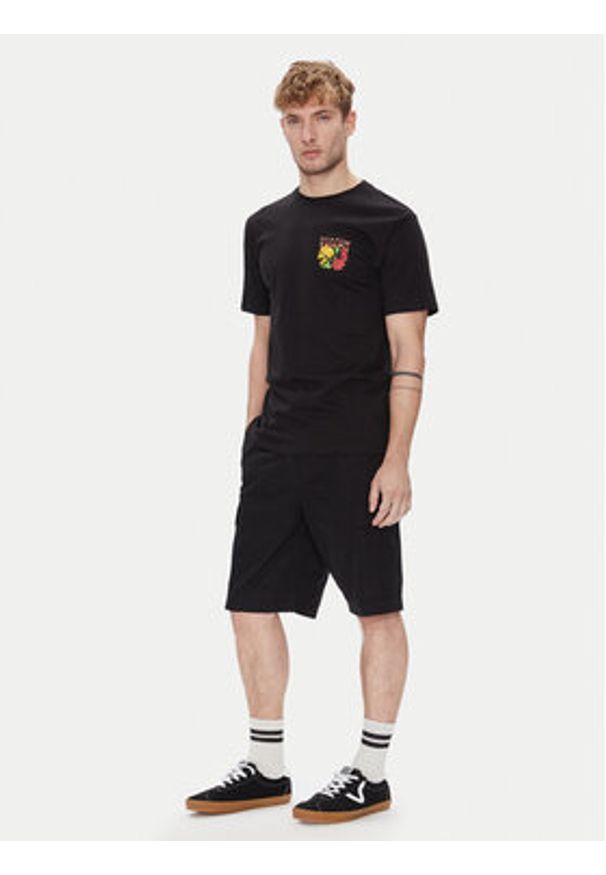 Volcom Szorty materiałowe Strange Tripper A0912502 Czarny Loose Fit. Kolor: czarny. Materiał: bawełna