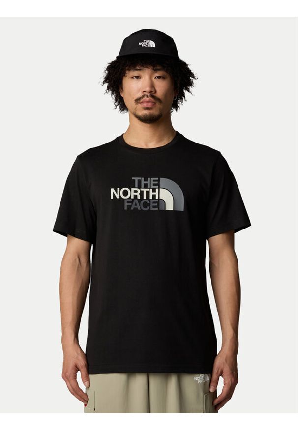 The North Face T-Shirt Easy NF0A8A6C Czarny Regular Fit. Kolor: czarny. Materiał: bawełna, syntetyk
